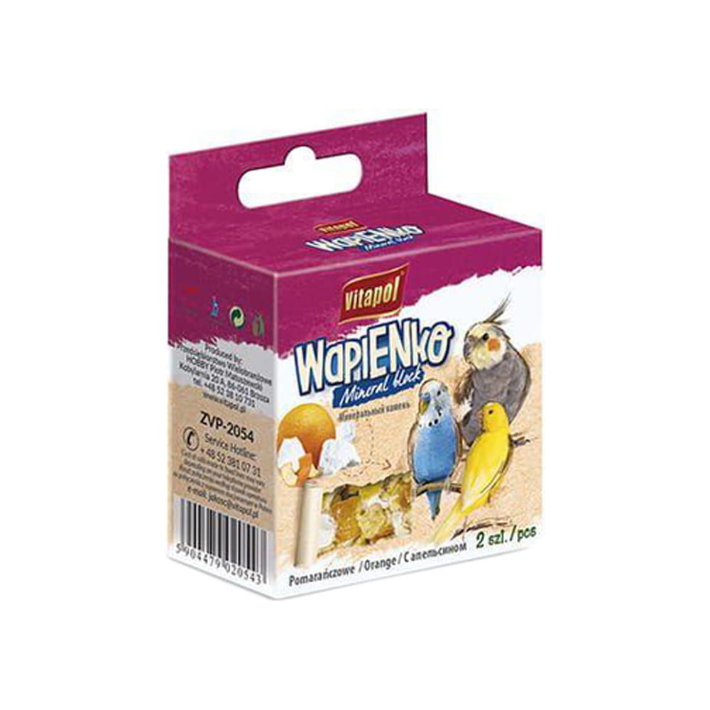 Vitapol Kostka Wapienna Dla Ptaków Pomarańcza 2szt 35g